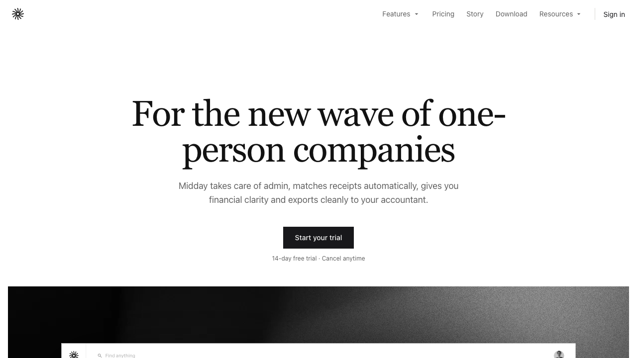 Midday open-source business suite with financial tools