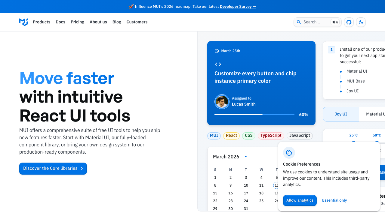 mui material ui react library