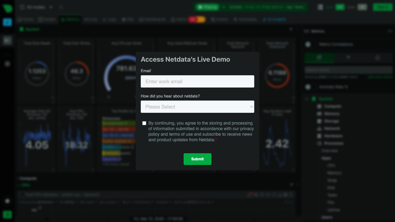 Netdata - Real-time infrastructure monitoring with zero configuration