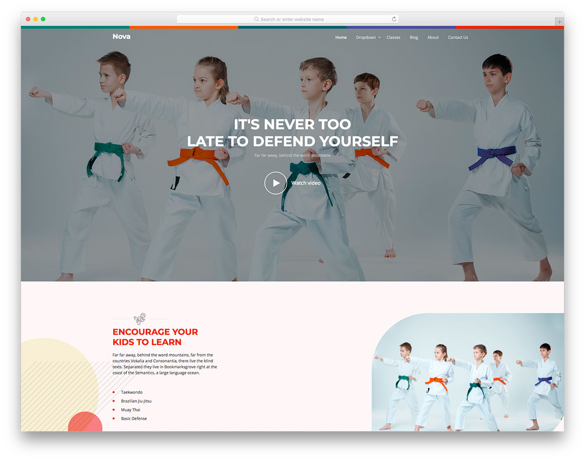 Nova free Bootstrap 5 fitness template