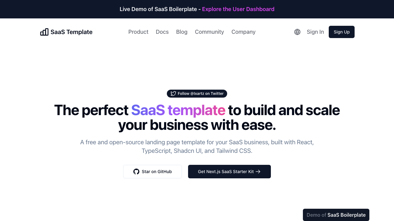 saas boilerplate ixartz nextjs shadcn