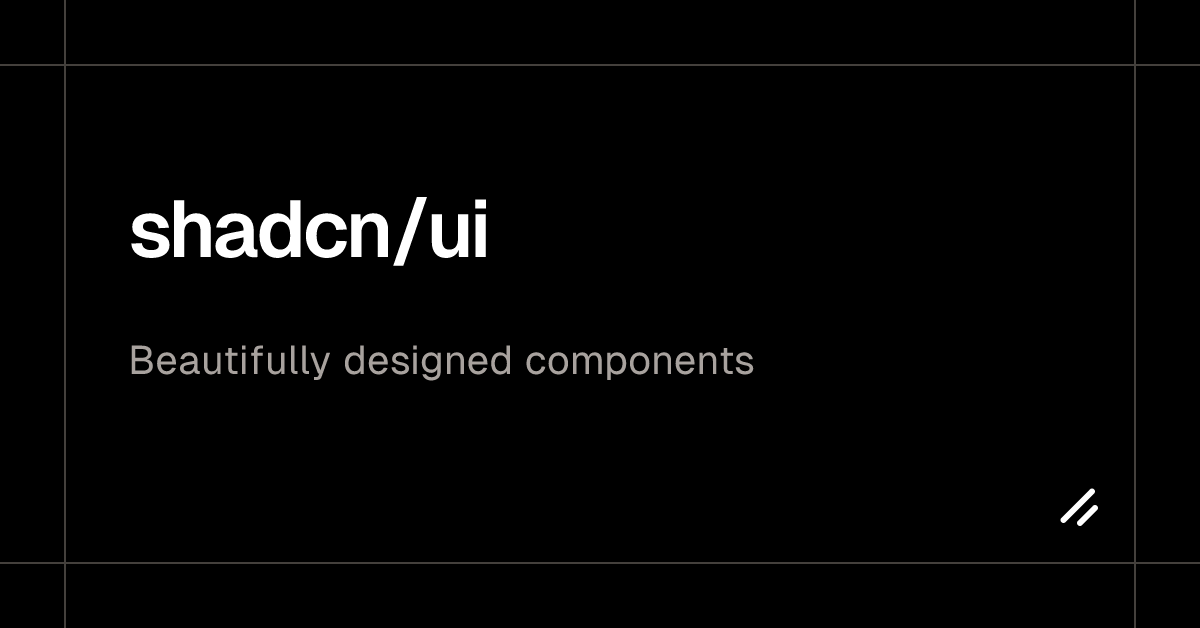 shadcn ui react component library
