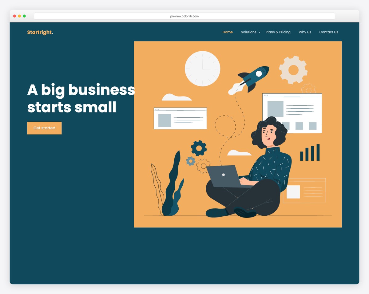 Startright free Bootstrap 5 startup template