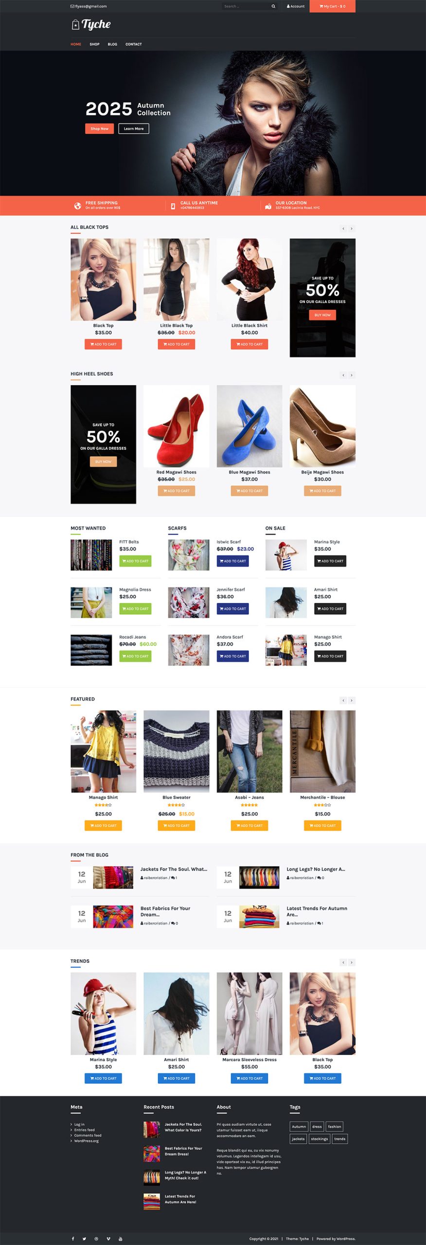 tyche bootstrap wordpress theme
