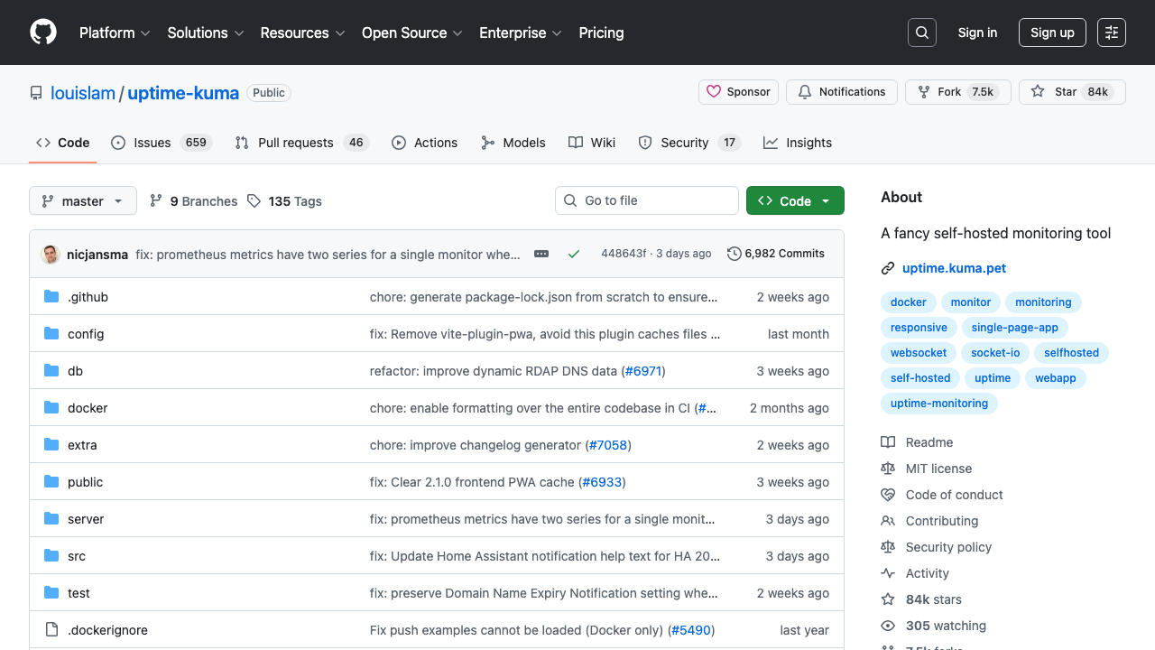 Uptime Kuma - Self-hosted monitoring tool like Uptime Robot
