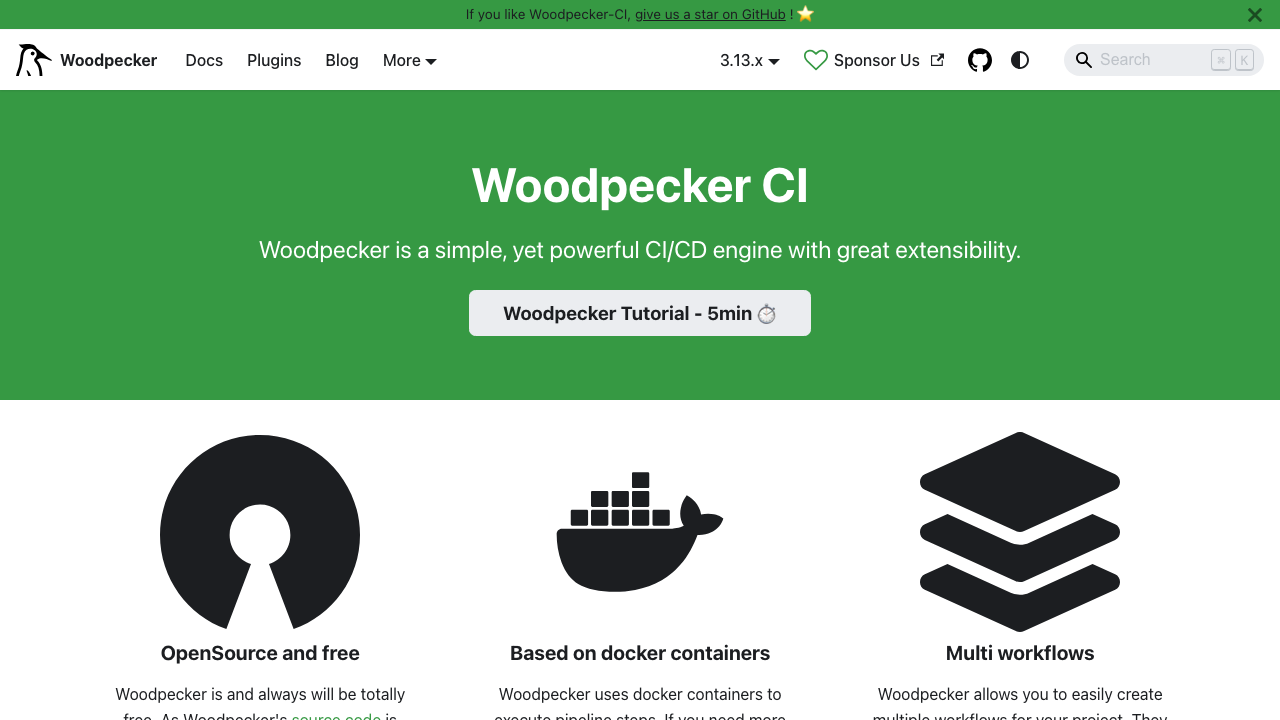 Woodpecker CI - Simple CI/CD engine with a clean dashboard