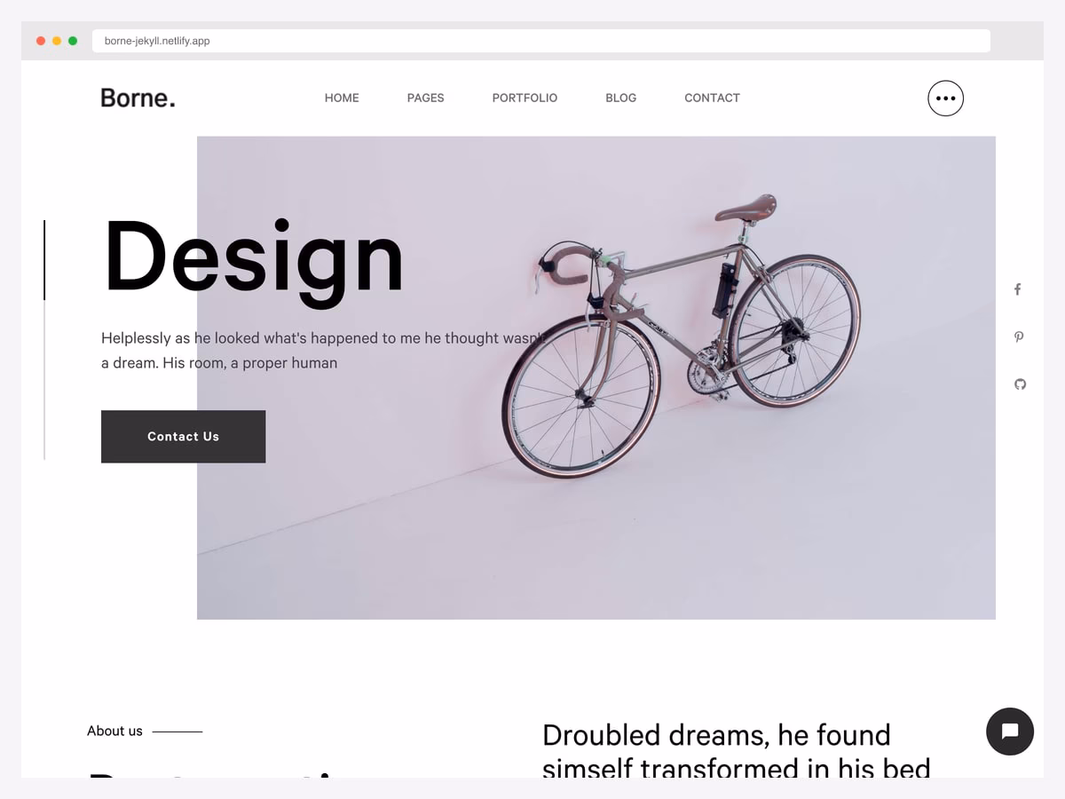 Borne — Agency Portfolio & Multi-Purpose Jekyll Theme by Froxtheme