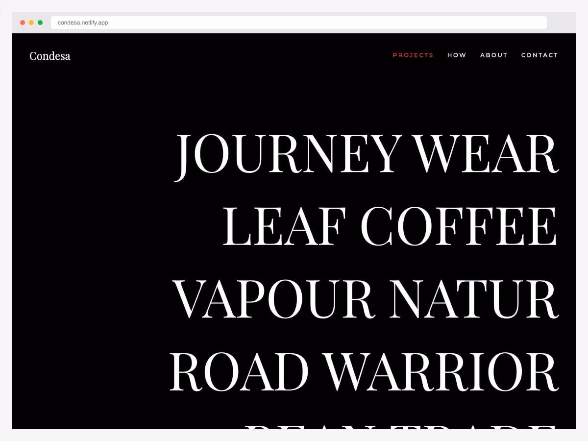 Condesa — Responsive Portfolio Jekyll Theme for Creatives by SUHETO