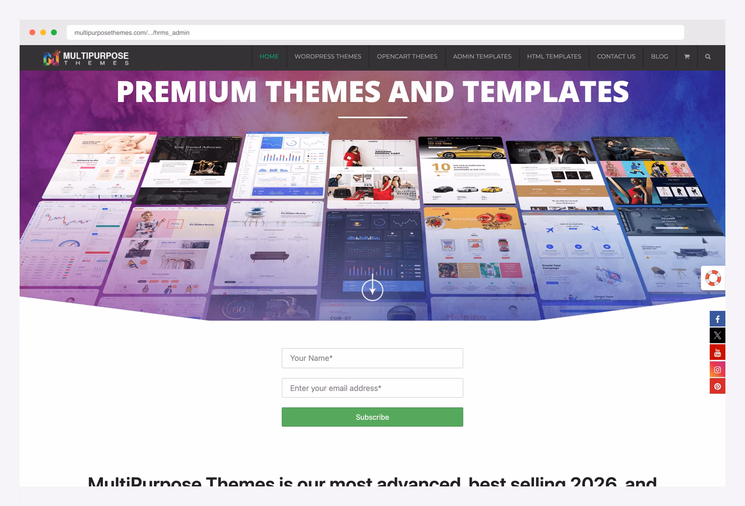 Multipurposethemes HRMS Admin — premium Bootstrap HRMS dashboard