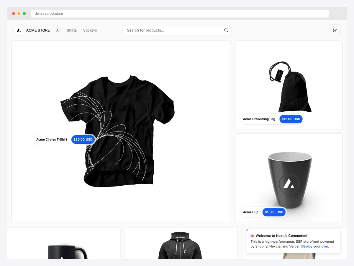 Best Next.js Ecommerce Templates — Vercel Commerce, Striker, NextCommerce, Saleor, Medusa storefronts