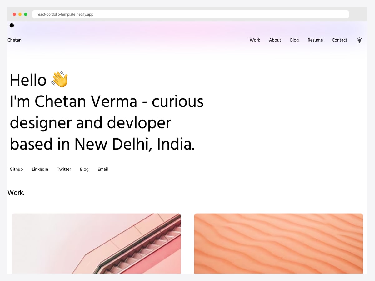 Next.js Templates Portfolio — free Next.js + Tailwind portfolio template with optional All-Access Pass upgrade