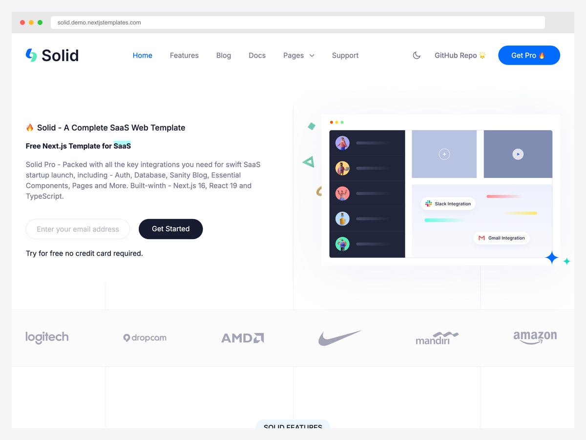 Solid Next.js SaaS boilerplate — Next.js 16, NextAuth, Sanity CMS, Stripe, Algolia search, free and premium tiers