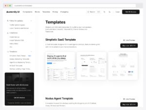 Aceternity UI portfolio templates listing
