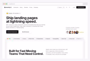 Aceternity UI — motion-rich shadcn/ui blocks for landing pages