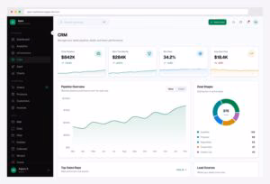 Apex Dashboard CRM — Next.js 16 + shadcn/ui CRM dashboard with sales pipeline