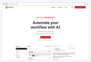 Magic UI Pro SaaS landing page template — automate workflow with AI