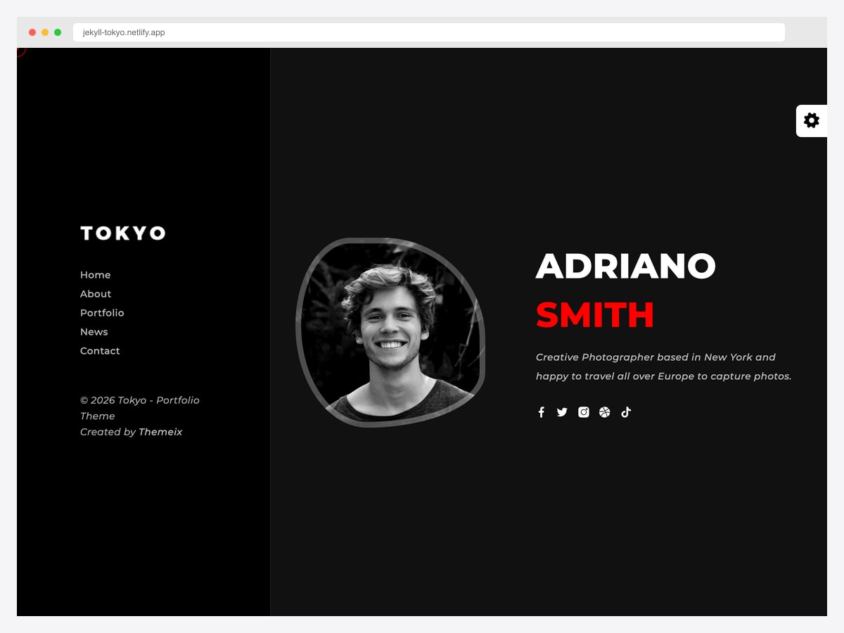 Tokyo — Jekyll Personal Portfolio Theme by themeix