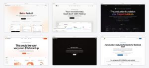 The best better auth starter kits — collage of six template screenshots