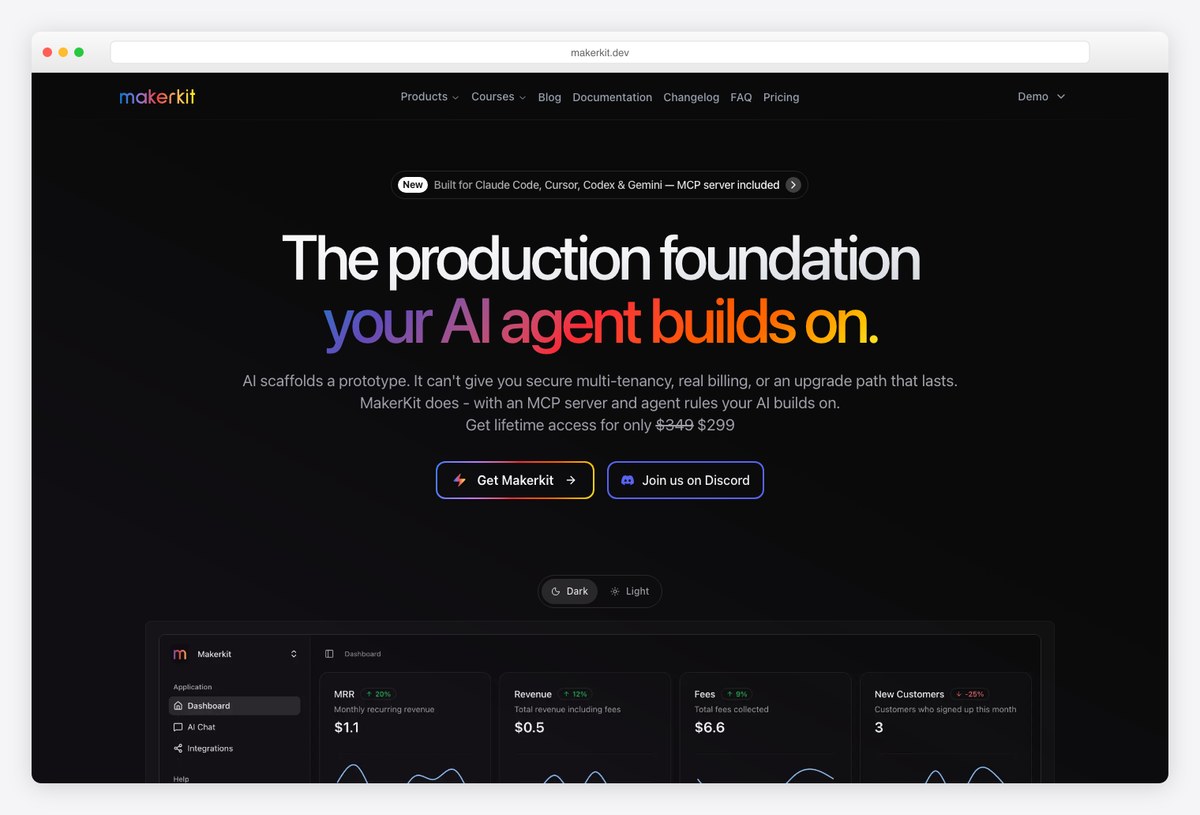 Makerkit SaaS starter kits with Better Auth stacks