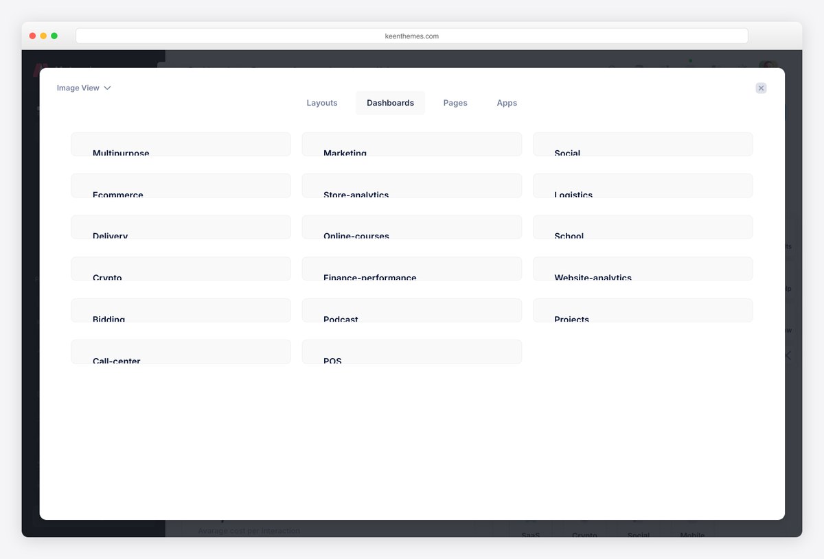 Metronic admin dashboard template by KeenThemes