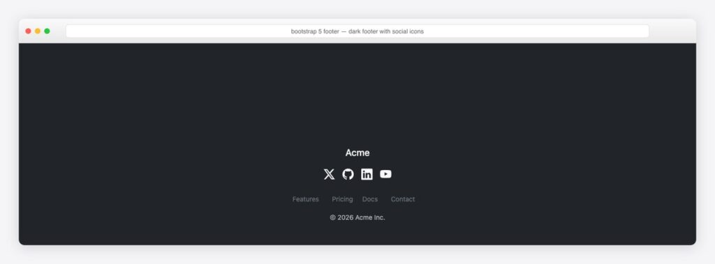 18 Bootstrap Footer Examples to Copy-Paste (2026)
