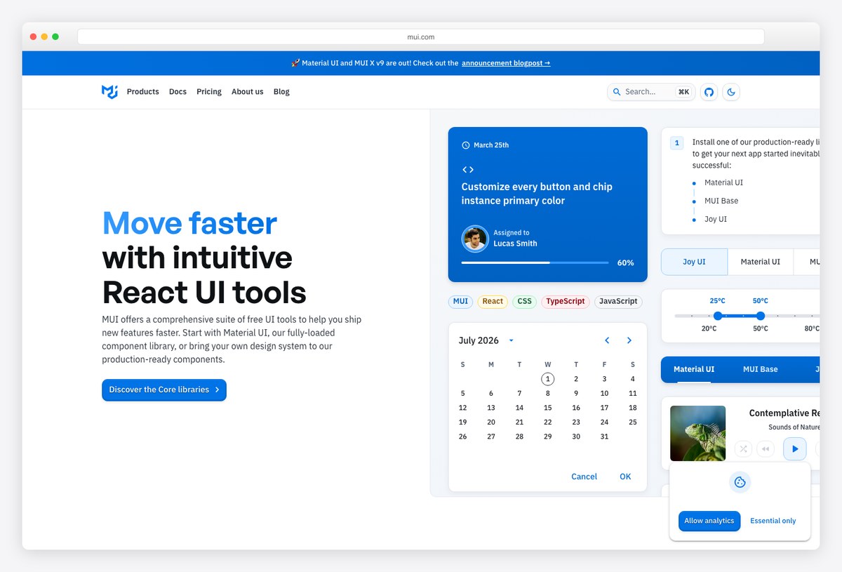 Material UI (MUI) — a Chakra UI alternative