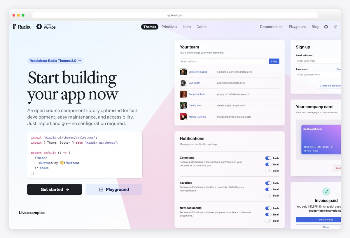 Radix UI — a Chakra UI alternative