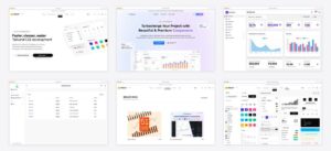 The best daisyui admin dashboard templates — collage of six template screenshots