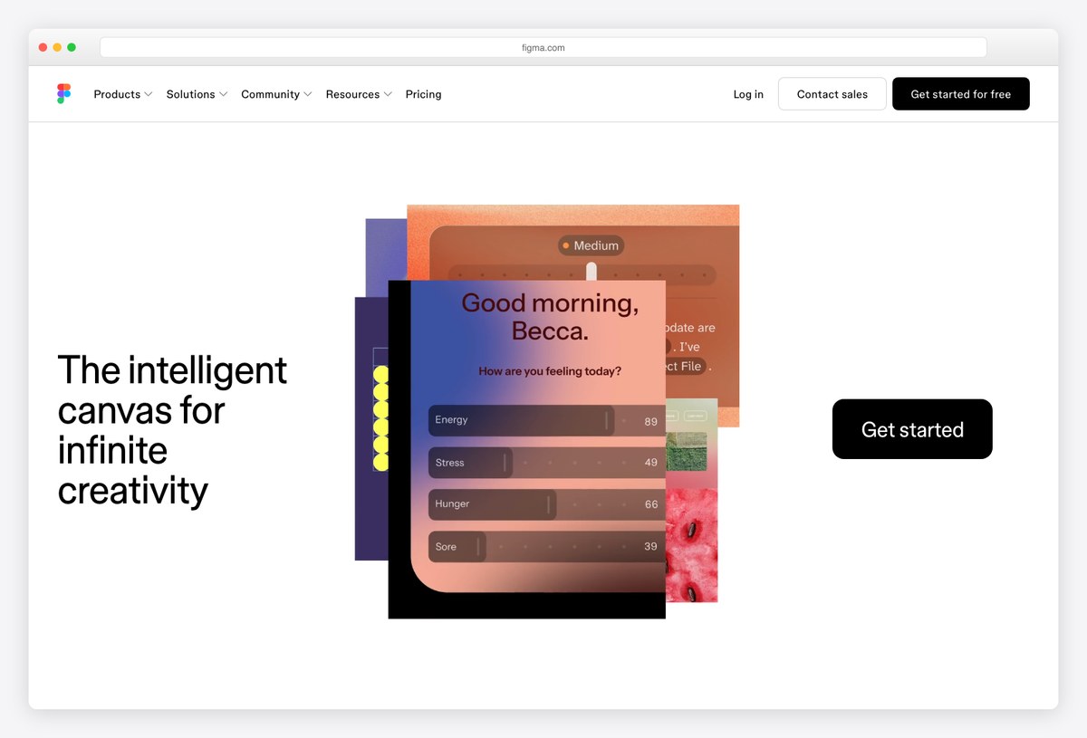 Figma, whose UI is built with React