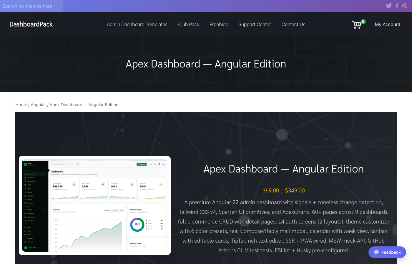 Apex Laravel dashboard