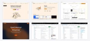 The best filament admin panel templates — collage of six template screenshots