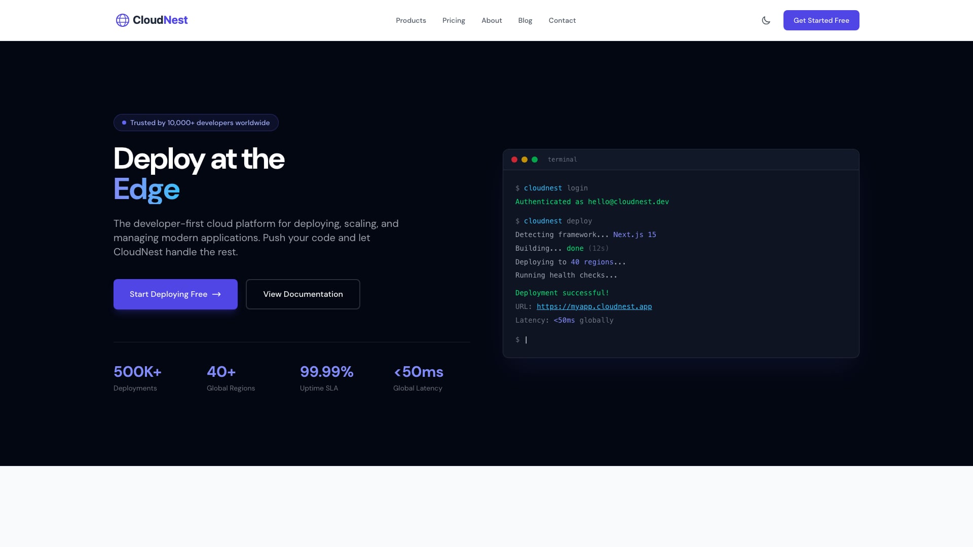 CloudNest premium Astro web hosting and cloud platform template by Colorlib